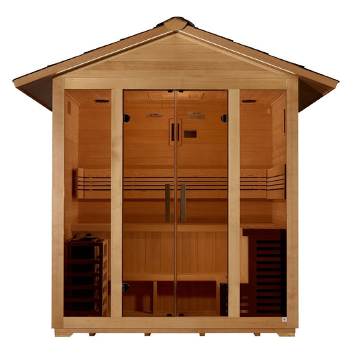 Golden Designs "Vorarlberg" 5 Person Traditional Outdoor Sauna - West Coast Saunas - GDI-8105-01