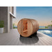Golden Designs "Zurich" 4 Person Barrel Steam Sauna - West Coast Saunas - GDI-B024-01