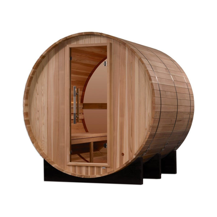 Golden Designs "Zurich" 4 Person Barrel Steam Sauna - West Coast Saunas - GDI-B024-01