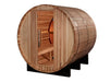 Golden Designs "Zurich" 4 Person Barrel Steam Sauna - West Coast Saunas - GDI-B024-01