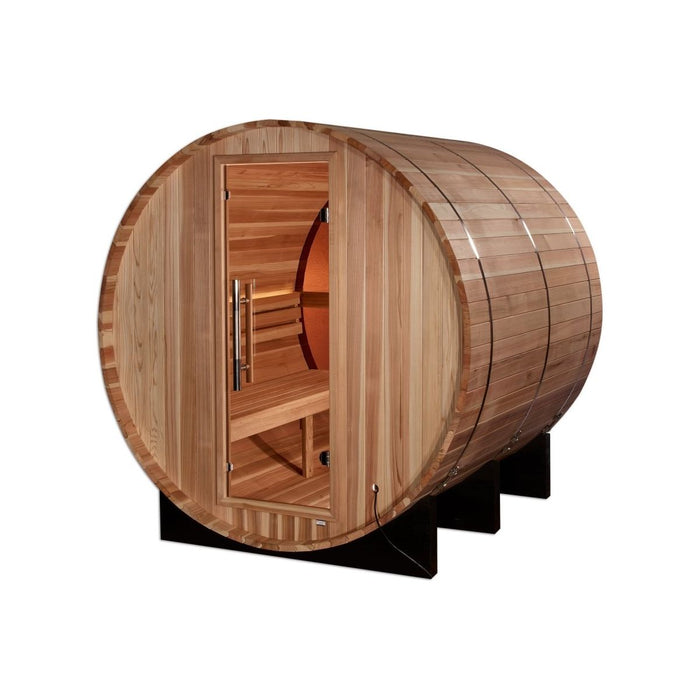 Golden Designs "Zurich" 4 Person Barrel Steam Sauna - West Coast Saunas - GDI-B024-01