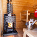 Harvia Cilindro 16 Cilindro Series 16kW Wood-Burning Sauna Stove - West Coast Saunas - WKPC16S