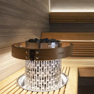 Harvia Cilindro Half Series 6kW - 10.5kW Stainless Steel Sauna Heater - West Coast Saunas - HPCS8U1HB