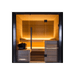 Harvia Fuji - Onyx Trim/Oak Hardwood 2-5 Person Indoor Sauna - West Coast Saunas - 1-053-730