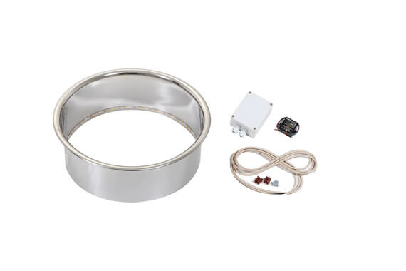 Harvia HPCU2L Embedding Flange w/ LED - Lighting for Cilindro Half 6/8kW - West Coast Saunas - HPCU2L