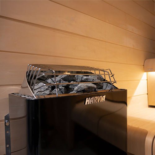 Harvia KIP60W KIP Series 6kW Sauna Heater, Black - West Coast Saunas - JH60W2401M