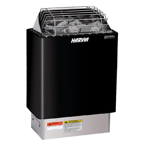 Harvia KIP60W KIP Series 6kW Sauna Heater, Black - West Coast Saunas - JH60W2401M
