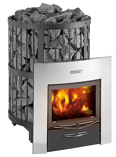 Harvia Legend 240 DUO Series Sauna Wood Burning Stove/Fireplace Combo - West Coast Saunas - WK240LDLUX