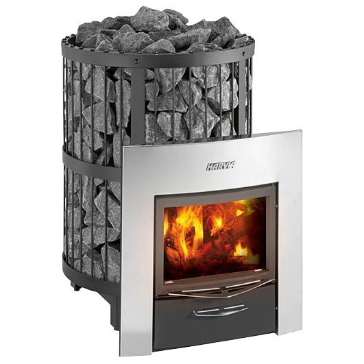 Harvia Legend 240 DUO Series Sauna Wood Burning Stove/Fireplace Combo - West Coast Saunas - WK240LDLUX