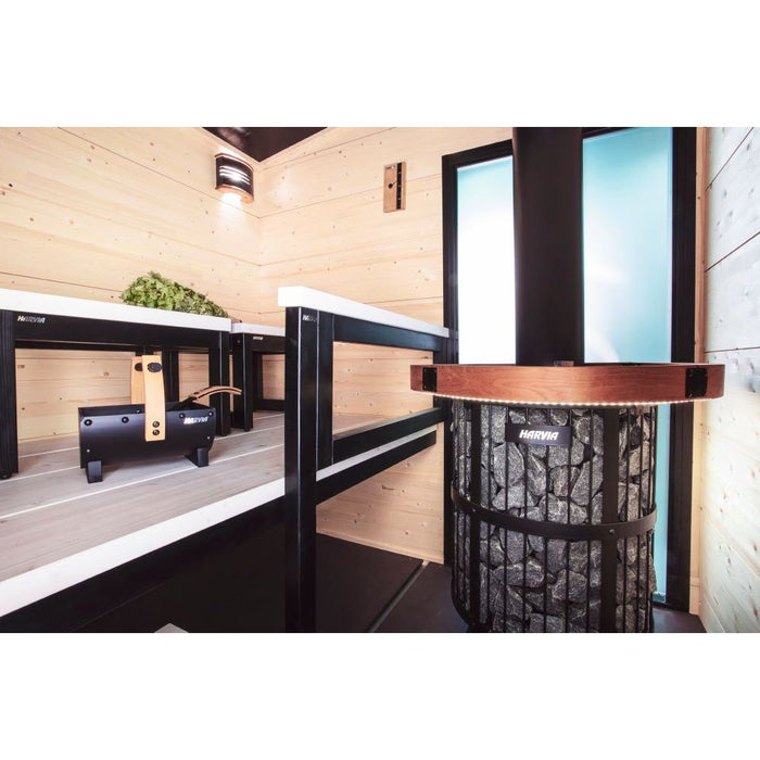 Harvia Legend 240 DUO Series Sauna Wood Burning Stove/Fireplace Combo - West Coast Saunas - WK240LDLUX