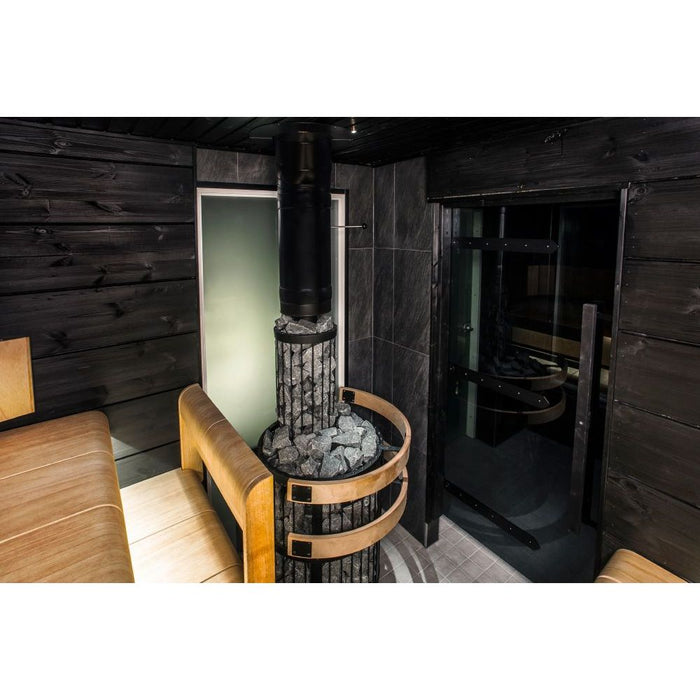 Harvia Legend 240 DUO Series Sauna Wood Burning Stove/Fireplace Combo - West Coast Saunas - WK240LDLUX