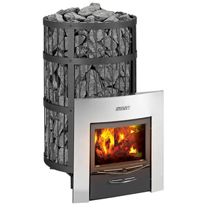 Harvia Legend 240 DUO Series Sauna Wood Burning Stove/Fireplace Combo - West Coast Saunas - WK240LDLUX