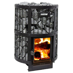 Harvia Legend 240 GreenFlame Series 15.9kW Wood Sauna Stove - West Coast Saunas - WK200LD