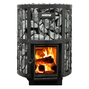 Harvia Legend 240 GreenFlame Series 15.9kW Wood Sauna Stove - West Coast Saunas - WK200LD