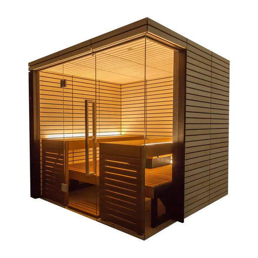Harvia Lindea View - Thermo-Lime Wood 2-6 Person Indoor Sauna - West Coast Saunas - 1-051-757