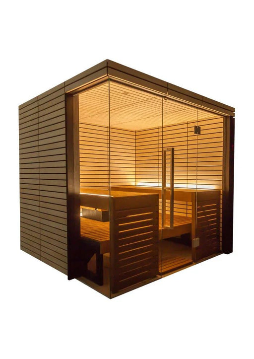 Harvia Lindea View - Thermo-Lime Wood 2-6 Person Indoor Sauna - West Coast Saunas - 1-051-757