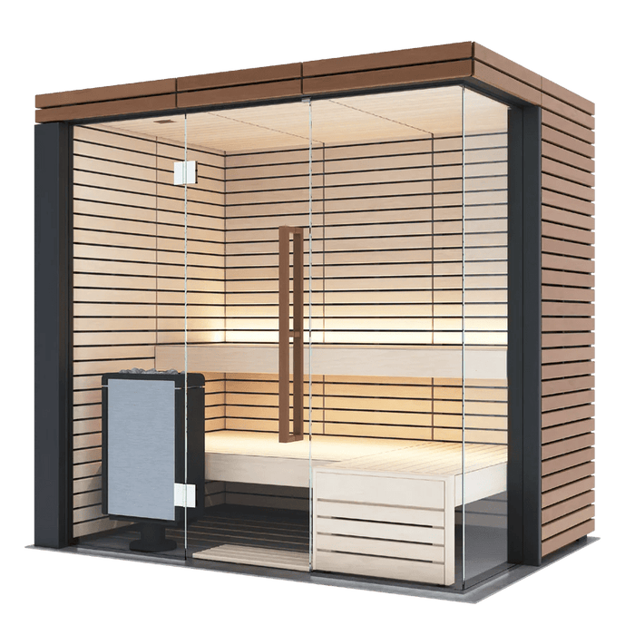 Harvia Lindea View - Thermo-Lime Wood 2-6 Person Indoor Sauna - West Coast Saunas - 1-051-757