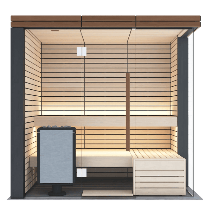 Harvia Lindea View - Thermo-Lime Wood 2-6 Person Indoor Sauna - West Coast Saunas - 1-051-757