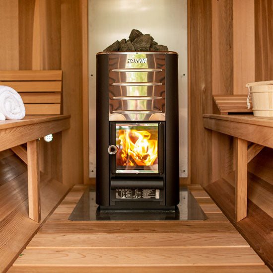 Harvia M3 Wood Burning Heater with Rocks - West Coast Saunas - SB210