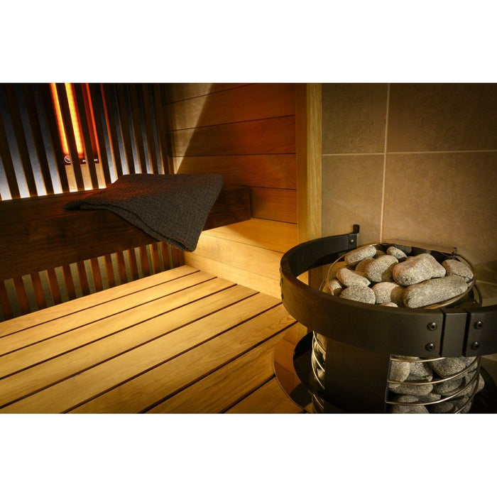 Harvia Safety Railing for Spirit Series Heaters, Black - HSP3M - West Coast Saunas - HSP3M