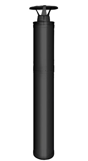 Harvia Sauna Wood Stove Chimney Kit, 1500mm, Black Steel - West Coast Saunas - WHP1500M