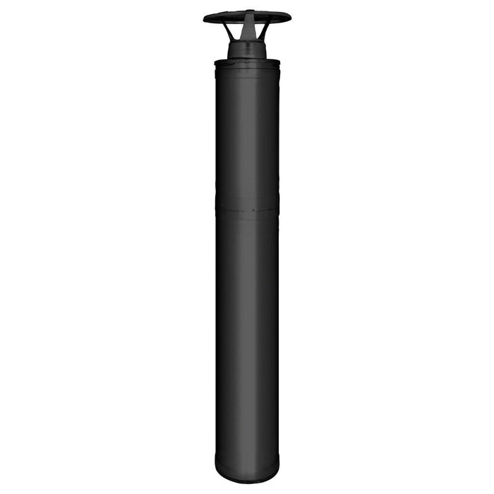 Harvia Sauna Wood Stove Chimney Kit, 1500mm, Black Steel - West Coast Saunas - WHP1500M