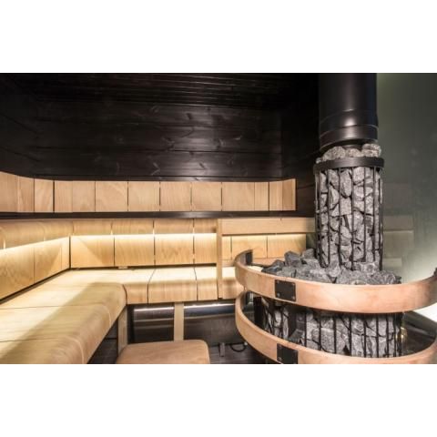 Harvia Smoke Pipe Cover, Legend Series, Black Steel - West Coast Saunas - WL300