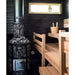 Harvia Smoke Pipe Cover, Legend Series, Black Steel - West Coast Saunas - WL300