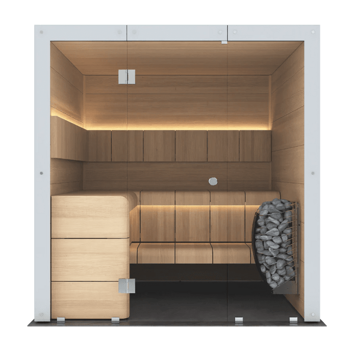 Harvia Ventura - Black Stained Spruce 4-6 Person Indoor Sauna - West Coast Saunas - SHV2020