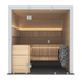 Harvia Ventura - Black Stained Spruce 4-6 Person Indoor Sauna - West Coast Saunas - SHV2020