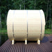 Helsinki Finnish Barrel Sauna with Terrace and WiFi Heater - Finnish Sauna Builders - West Coast Saunas - sku-47971931455729