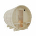 Helsinki Finnish Barrel Sauna with Terrace and WiFi Heater - Finnish Sauna Builders - West Coast Saunas - sku-47971931455729
