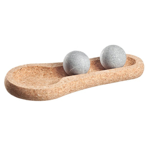 Hukka Solejoy 2 Massage Balls with Natural Cork Base - West Coast Saunas - 127670