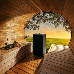 HUUM CORE Black CORE Series Sauna Heater, Black Exterior, 6.5kW to 10.5kW - West Coast Saunas - H1013072