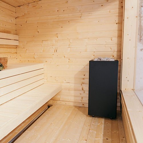 HUUM CORE Black CORE Series Sauna Heater, Black Exterior, 6.5kW to 10.5kW - West Coast Saunas - H1013072