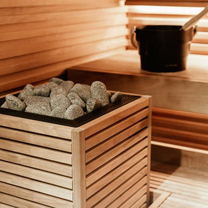 HUUM CORE Thermo - Aspen CORE Series Sauna Heater, Thermo - Aspen Wood Exterior, Up to 10.5kW - West Coast Saunas - CORETASPENB6