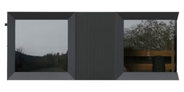 Genevas St Moritz 5 Person Outdoor Sauna with Shower Room Pre-Assembled