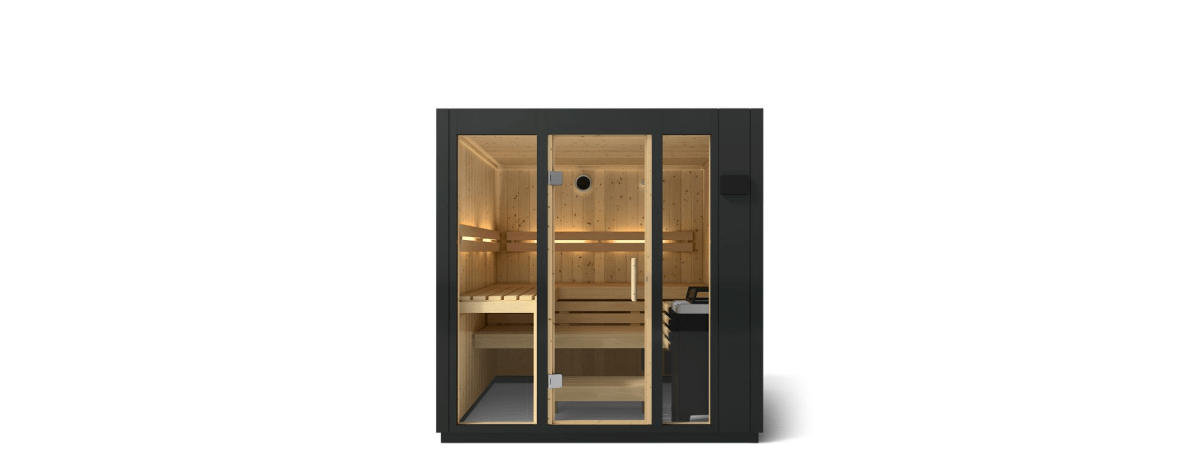 Kohler C1 INDOOR SAUNA, MEDIUM Three - person Indoor Sauna With Floor - West Coast Saunas - K-39951-1FNC-CGS