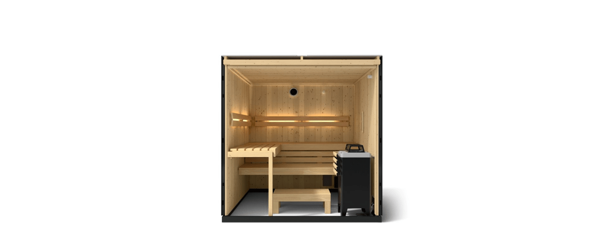 Kohler C1 INDOOR SAUNA, MEDIUM Three - person Indoor Sauna With Floor - West Coast Saunas - K-39951-1FNC-CGS