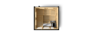 Kohler C1 INDOOR SAUNA, MEDIUM Three - person Indoor Sauna With Floor - West Coast Saunas - K-39951-1FNC-CGS