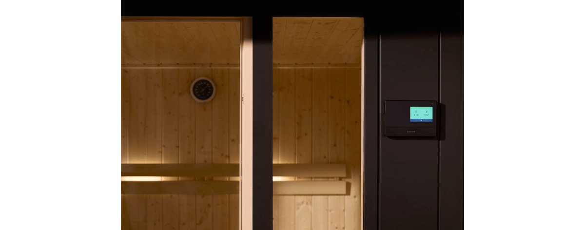 Kohler C1 INDOOR SAUNA, MEDIUM Three - person Indoor Sauna With Floor - West Coast Saunas - K-39951-1FNC-CGS