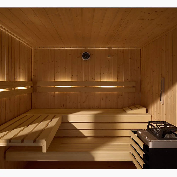 Kohler C1™ INDOOR SAUNA, SMALL Two - person Indoor Sauna With Floor - West Coast Saunas - K-39963-1FNC-CGS