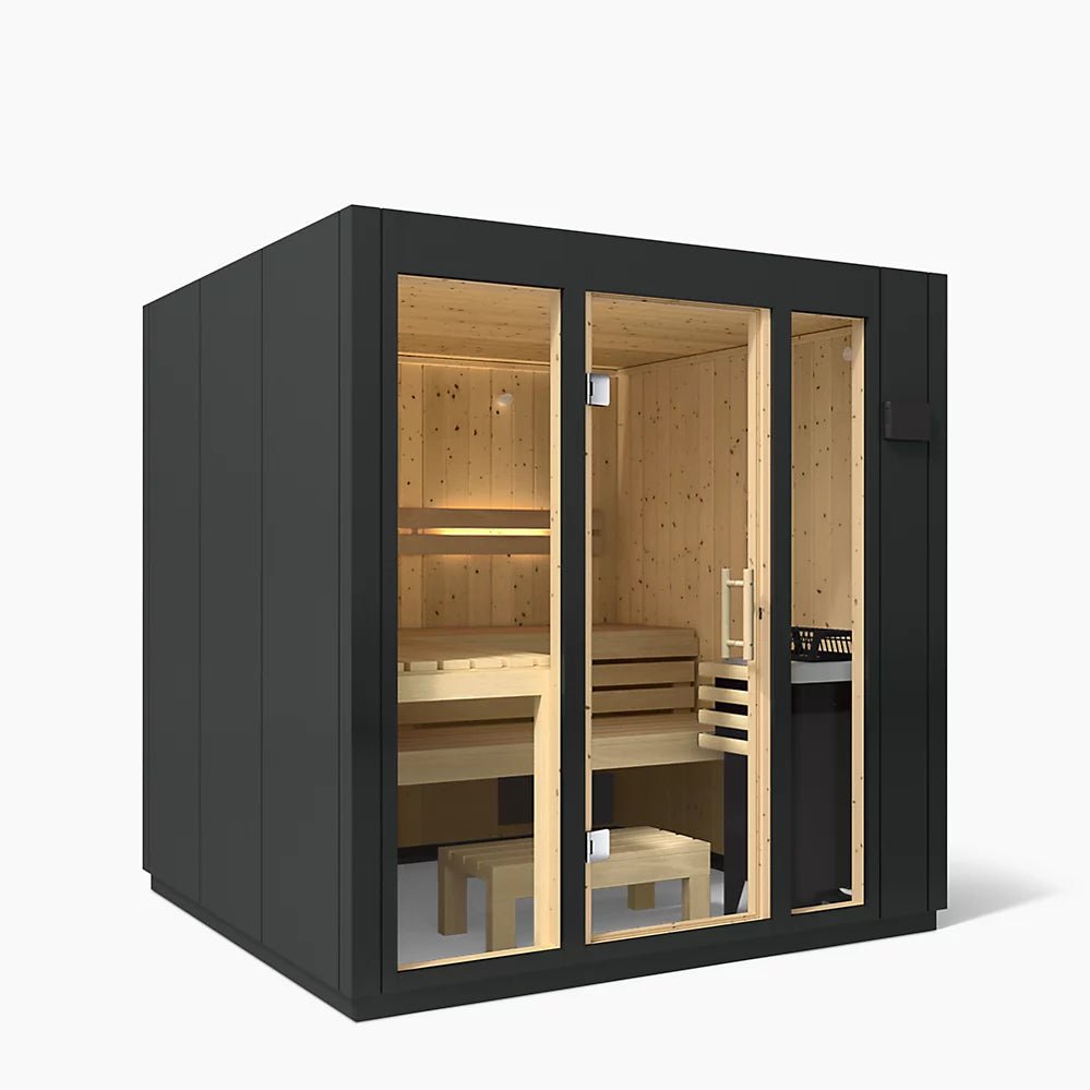 Kohler C1™ INDOOR SAUNA, SMALL Two - person Indoor Sauna With Floor - West Coast Saunas - K-39963-1FNC-CGS