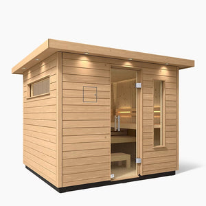 Kohler C2 OUTDOOR SAUNA, Medium Five - person Outdoor Sauna - West Coast Saunas - K-39188-1FNC-DFS