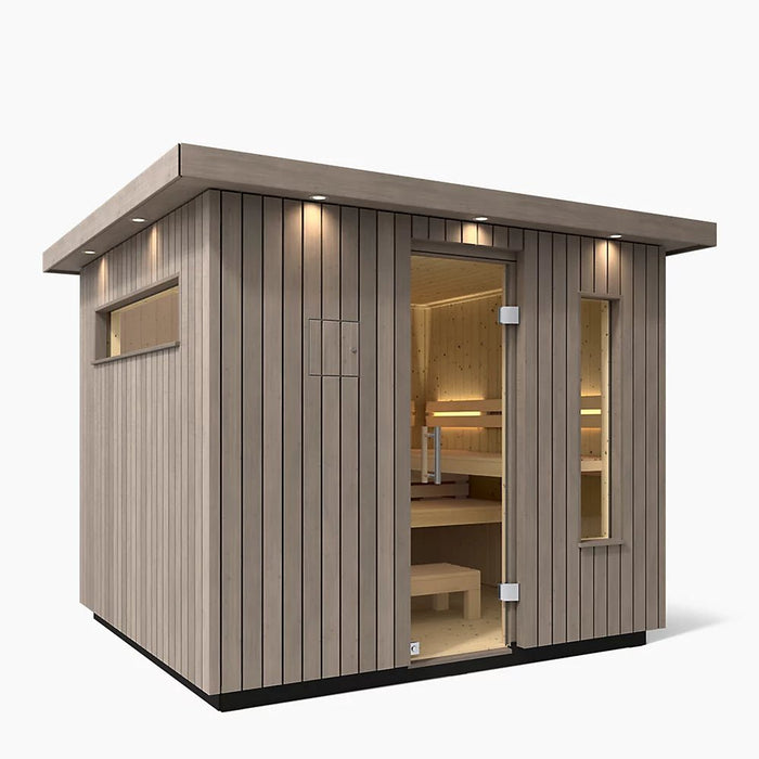 Kohler C2 OUTDOOR SAUNA, Medium Five - person Outdoor Sauna - West Coast Saunas - K-40045-1FNC-WGS