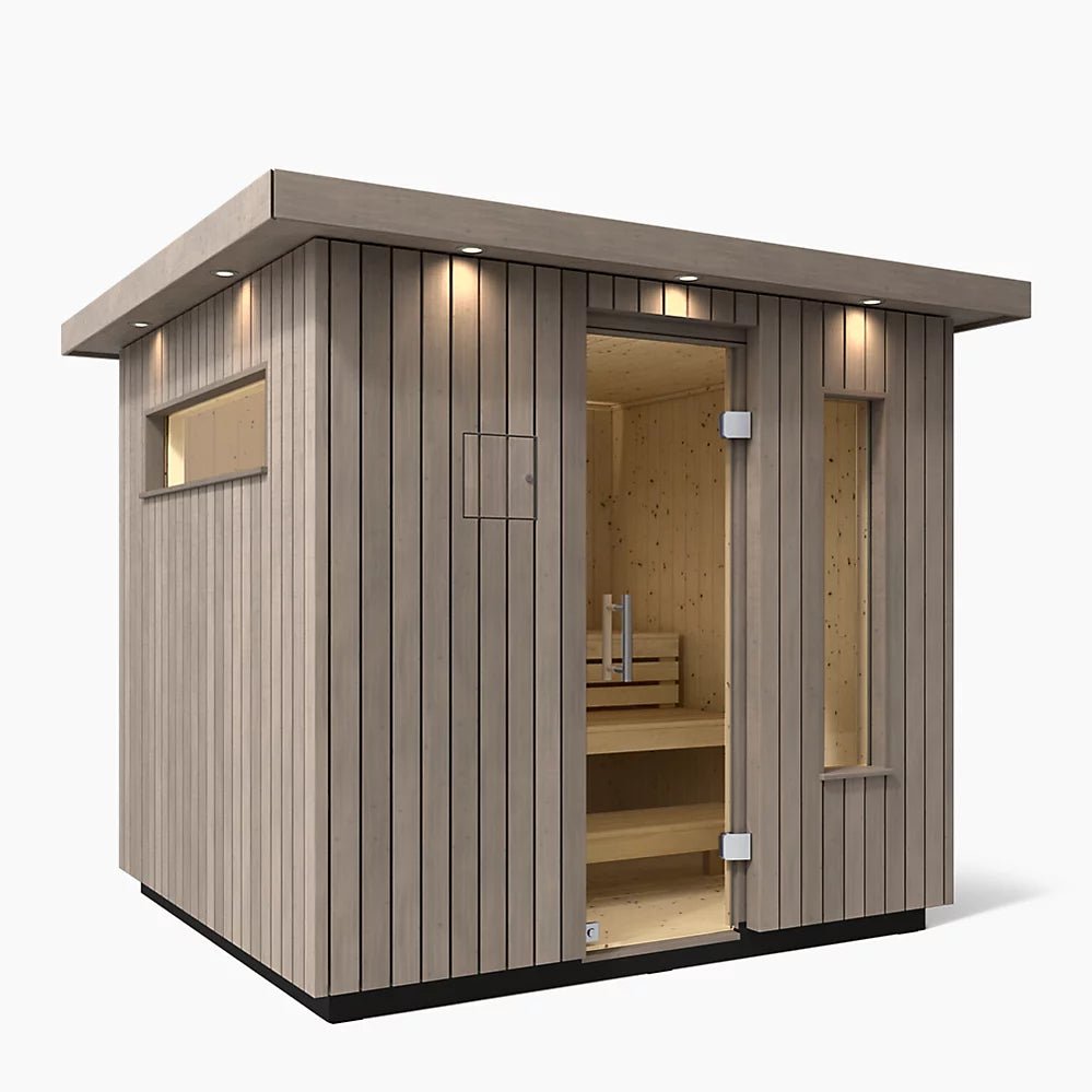 Kohler C2 OUTDOOR SAUNA, Small Three - person Outdoor Sauna - West Coast Saunas - K-40044-1FNC-WGS