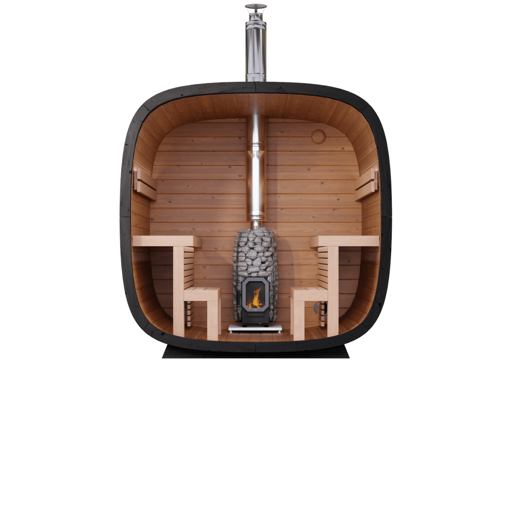 Leil® Saunas Black Cube Comfort - West Coast Saunas - SASE-BC-5