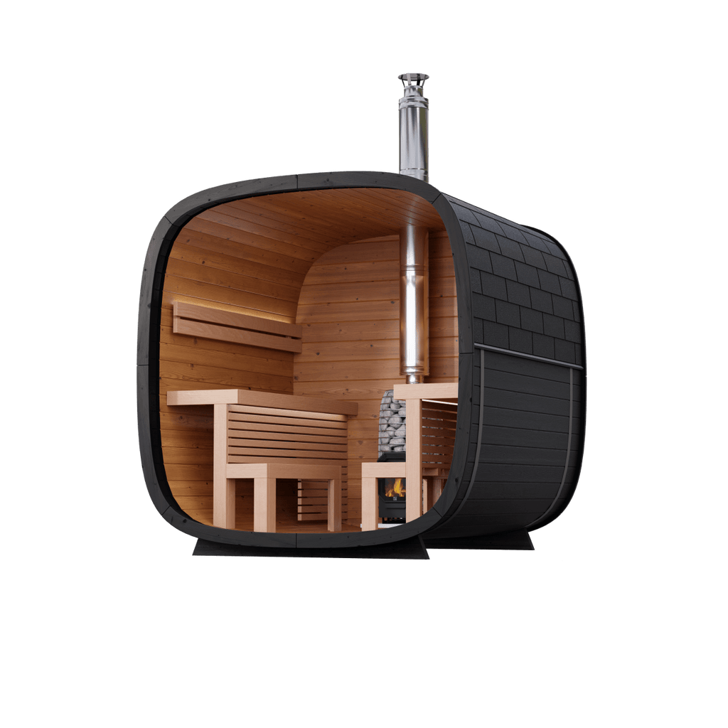 Leil® Saunas Black Cube Comfort - West Coast Saunas - SASE-BC-5