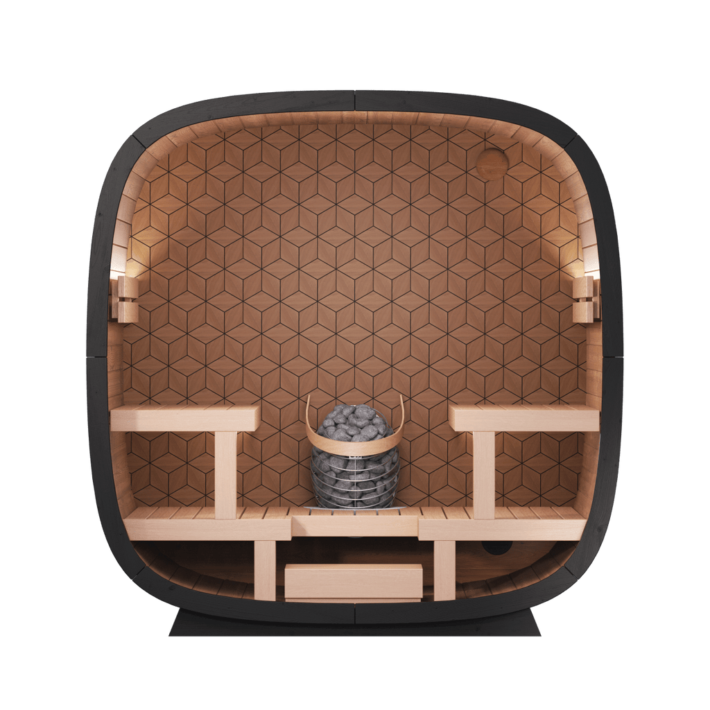 Leil® Saunas Black Cube Premium - West Coast Saunas - SASE-BC-5