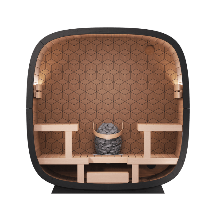Leil® Saunas Black Cube Premium - West Coast Saunas - SASE-BC-5